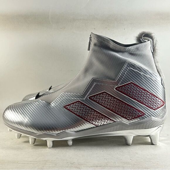 Adidas Nasty Fly NC State Wolfpack Football Cleats Gray Size Mens 13 HQ6405